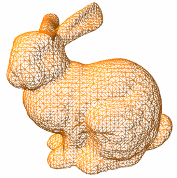 Stanford bunny triangle mesh from Marching Cubes