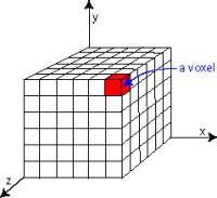 3D voxel grid diagram