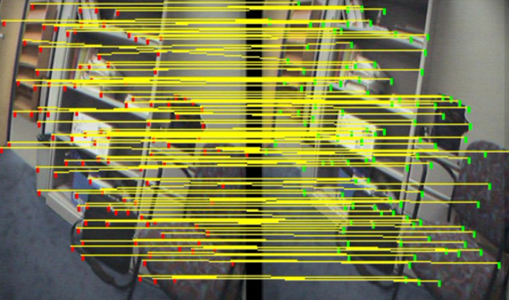 SIFT matching between Kinect and pyramid views