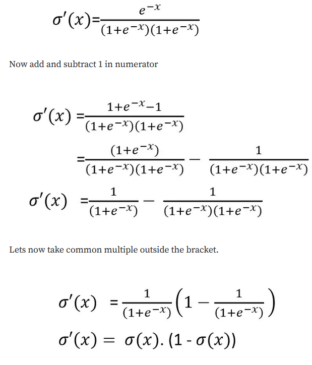 Sigmoid derivative proof part 2