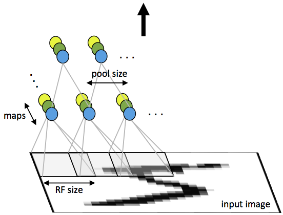 CNN receptive field and pooling structure
