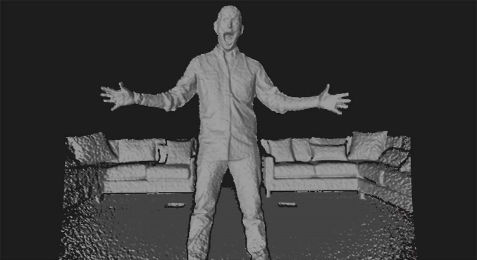 ToF depth map example